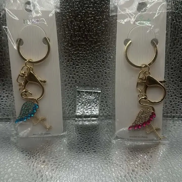Flamingo Keychain -color chosen at random