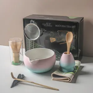 8-Piece Matcha Tea Ceremony Set, Perfect for Breakfast/Latte Preparation, Includes Specialized Tea Cups The Ideal Gift for Matcha Enthusiasts/Holidays/Birthdays/Valentine's Day/Anniversaries Suitable for Both Men and Women