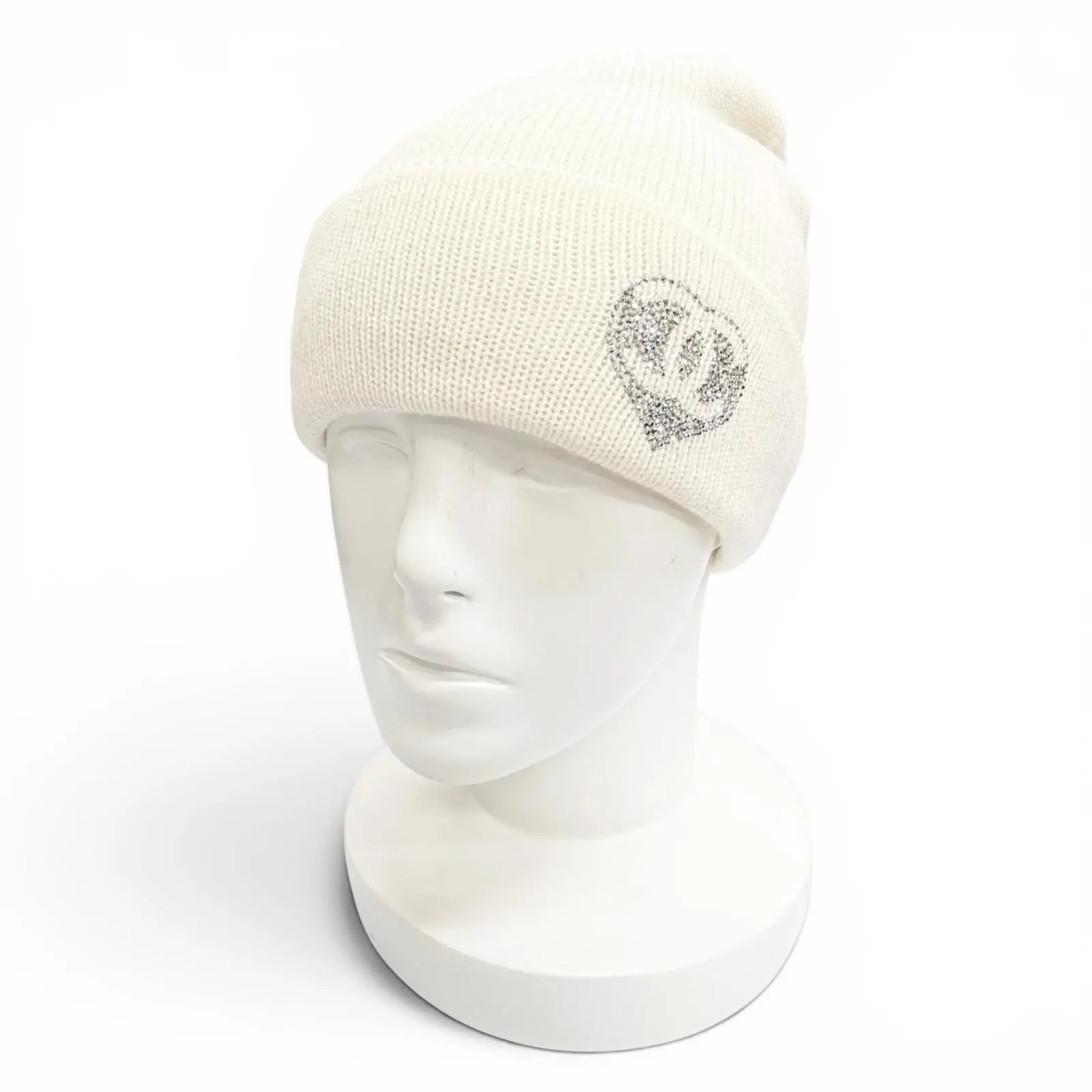 Pre-owned CHANEL Cashmere Small Leather Goods Knit Cap