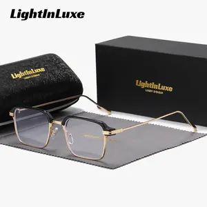 LightInLuxe Unisex exquisite Full Frame Plano Glasses Anti-Blue Light Outdoor Square Plano Glasses