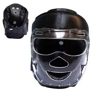 Clear Caged Head Guard Protection MMA Boxing Muay Thai Training Fight
