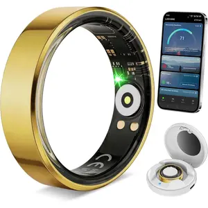 Fitness Ring for Men and Women - Lightweight & Barely-There Feel, Track , , Sleep, Steps & SpO2, Ultra-Slim 6mm,10ATM , No Subscription Fee,  9