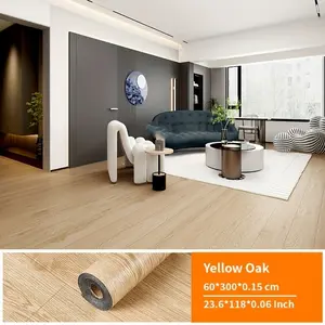Self-Adhesive Wood Grain Grid Wallpaper, Thickened Slot Design, TV Background Wall Decor, Conceal Imperfections, Wall Transformation, Natural Look