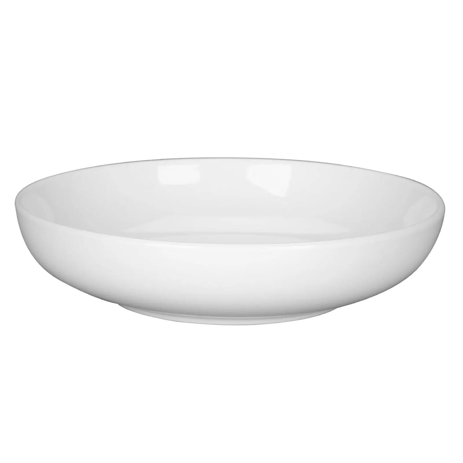 8 Inch 22oz Porcelain Pasta Bowls Set of 6, Wide Shallow White Ceramic Dinnerware, Large Salad Soup Serving Plates, Microwave & Dishwasher Safe, Ideal for Home Kitchen & Restaurant