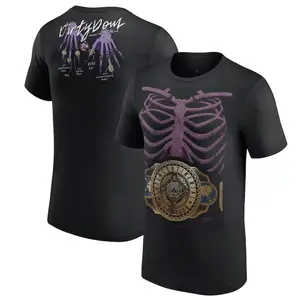 Men's Black Dominik Mysterio Rib Cage Champion Unisex Shirt, Y2k Graphic Tee for Men and Women