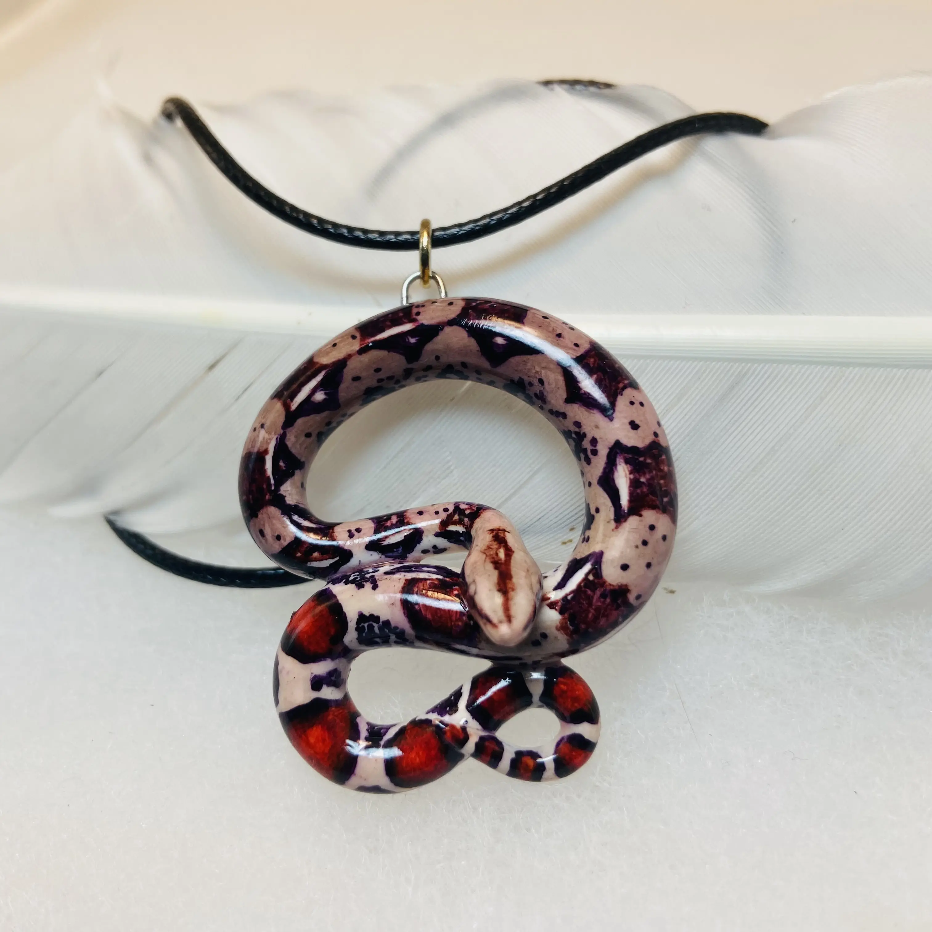 Red Tail Boa Pendant