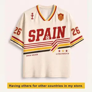 Spain Soccer Jersey, Retro La Roja Shirt, Custom Name Number Jersey, Spanish Football Fan Gift