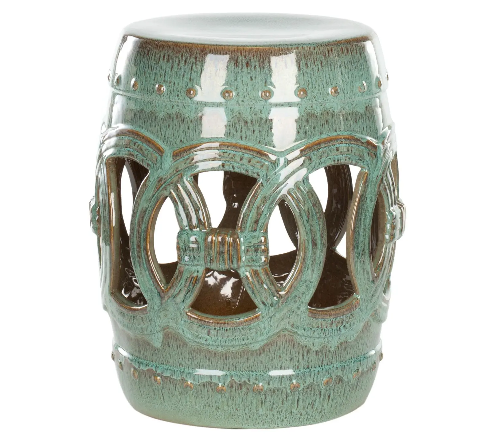 Antique Double Coin Garden Stool by Valerie