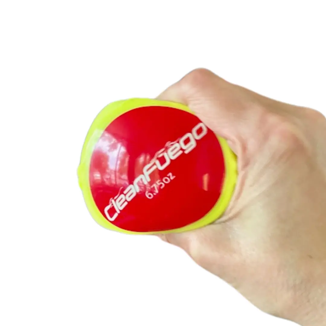 CleanFuego Flyo 12" Softball Single (6.75oz) | Softball Pitching/Throwing Trainer | Soft Shell Plyometric Balls | Immediate Visual Feedback | Spin Efficiency Training