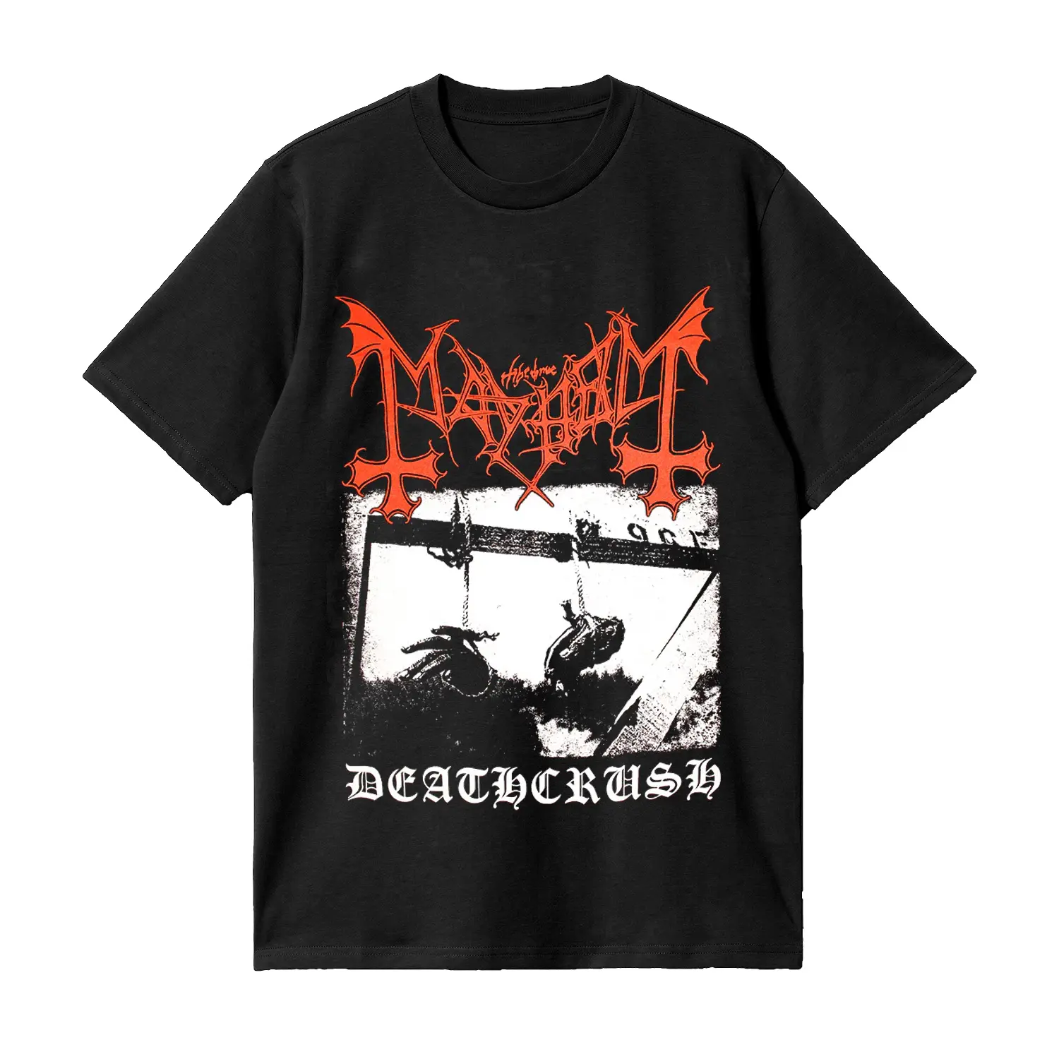 Mayhem Deathcrush Norwegian Black Metal Fan Collection Unisex T Shirt HY5184
