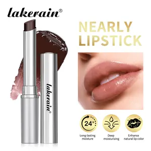 Lakerain Honey Lip Balm - Moisturizing Lip Color for All Skin Tones Hydrating & Nourishing with Natural Black Cherry Tin Black, Pink, Nude Honey