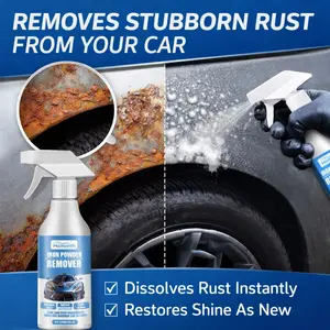 【Buy 2 Get 1 Free】Household Iron Powder Remover Spray 120ml Set for Metal Tools and Chains Removes Iron Stains Cleans Multiple Surfaces Fast