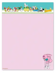 Easter Stationery - 8.5 x 11-60 Easter Letterhead Sheets - Easter Paper