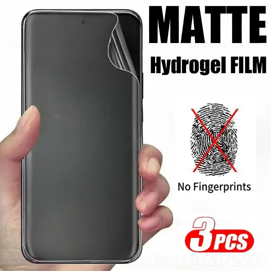3PCS Matte Hydrogel Film for Xiaomi Mi 14 13 Ultra 12 11 Pro 12X 11 10 12T 11T Screen Protector for Xiaomi Mi 10T 9SE 9T A3 12S