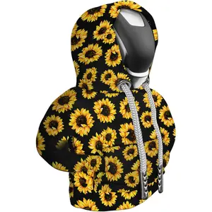 Car Gear Shift Hoodie, Sunflower Shifter Knob Hoodie Cover for Cars, Trucks, SUVs, Auto Interior Protector Decoration Gadgets for Women Men 2024