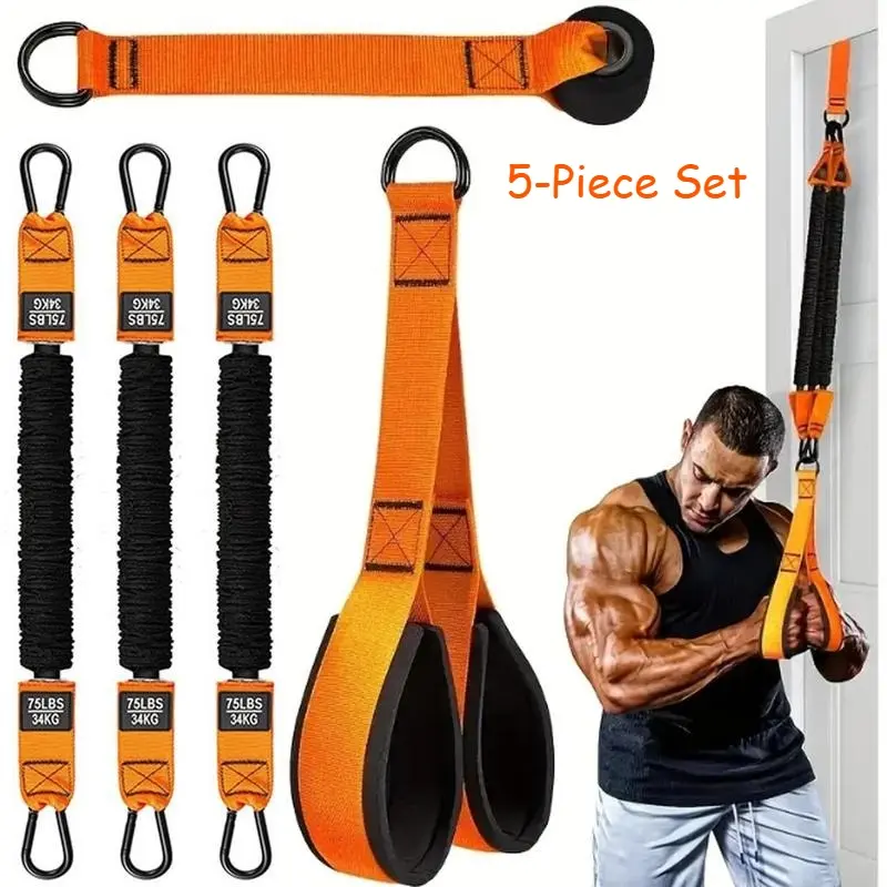 Adjustable Resistance Training Equipment, Resistance Band, Suitable for Deltoid Push, Face Pull, Home Workout Equipment, Bicep Curl and Training Arms, Home Gym Kit, Gym Equipment,At Home Gym Equipment