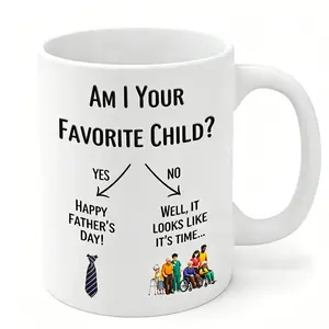 Funny Fathers Day Mug for Dad - Gag Gift Mug, Ready to Gift Humorous Fathers Day Mug for Dad, Funny Greeting Mug, Funny Mug for Dad, Mothers Day Mug, Fathers Day Greeting Mug, Best Fathers Day Gift from Kids