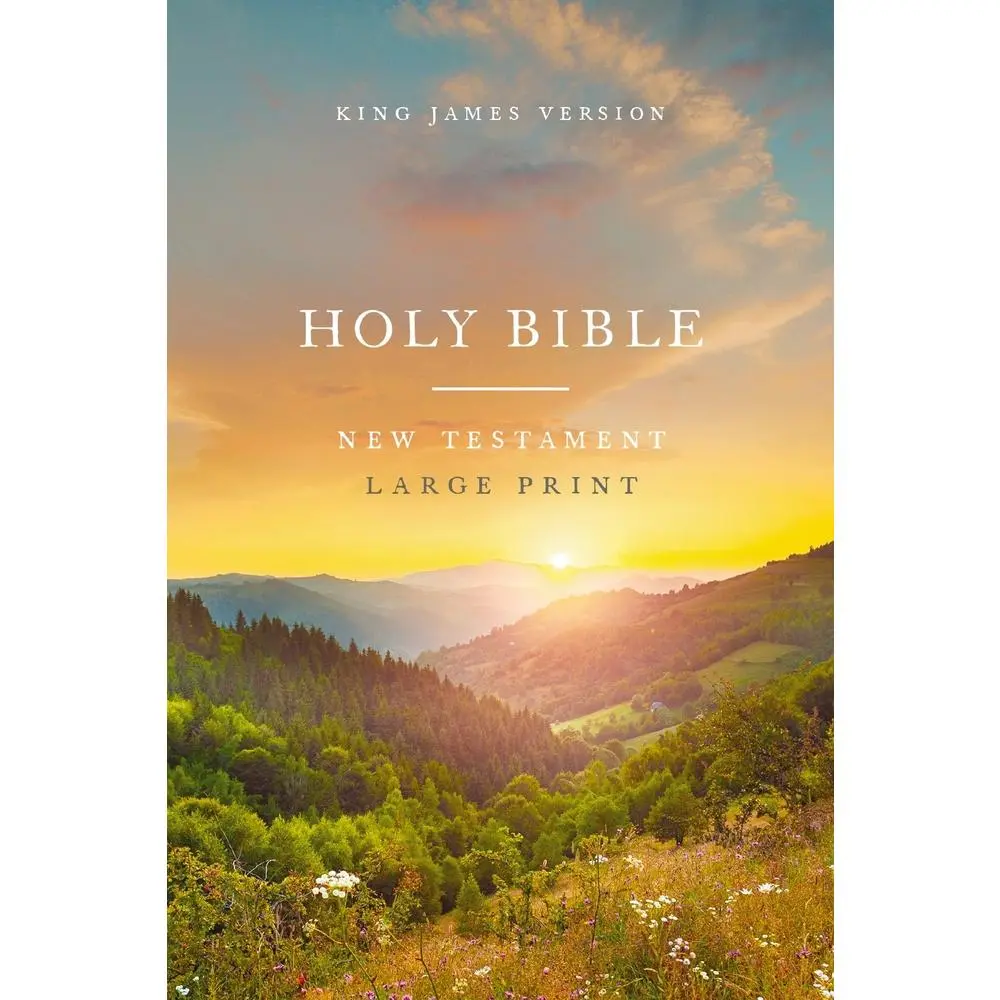 USED Book - KJV Large Print Outreach New Testament Bible, Scenic Softcover, Comfort Print by Thomas Nelson (Paperback) - english