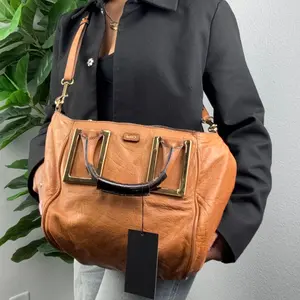 Pre-owned Chloé Leather Crossbody Bags Ethel Brown Satchel Crossbody Bag Authentic Pre Owned
