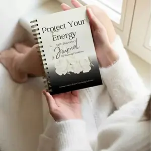 Protect Your Energy Luxe Journal - Sleek Design with Protective Cover for Journaling, Ideal for Thoughts & Planning, Enhance Your Routine