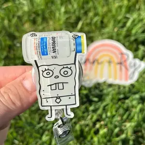 Doodle Propofol- Nurse Badge Reel, ICU Healthcare Work Accessory