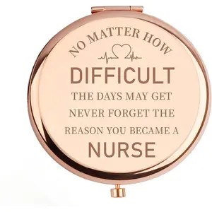Nurses Week Gifts, Nurse Compact Mirror, Nurse Gifts, Nurse Gifts for Women,Nurse Stocking Stuffers,Nurse Appreciation Gifts,Nurse Graduation Gift,Nurses Day Gifts,Nursing Gifts, Christmas Nurse Gifts