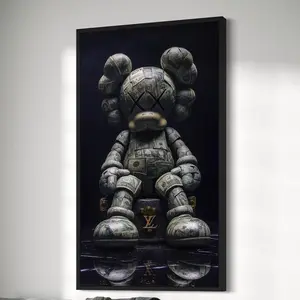 [Sale off up to 65%][Free Ship] KAWS Art Poster, Modern Street Art Print, Hypebeast Decor, Trendy Bedroom and Living Room Decor