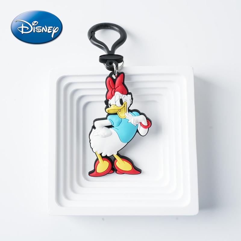 Disney Daisy PVC Keychain 1PC Official License Cute Animal Bag Clip Charms Anime Figure Collector Keyring Backpack Decor Durable PVC Soft Rubber Gift