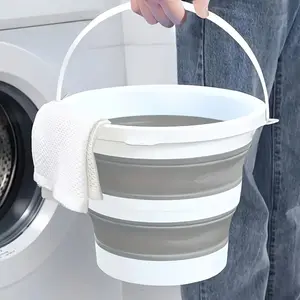 Portable Foldable Water Bucket, Collapsible Water Container, Durable Space-Saving Design, Outdoor Camping Fishing Travel Wash Bucket, Easy Storage, Home & Commercial Use