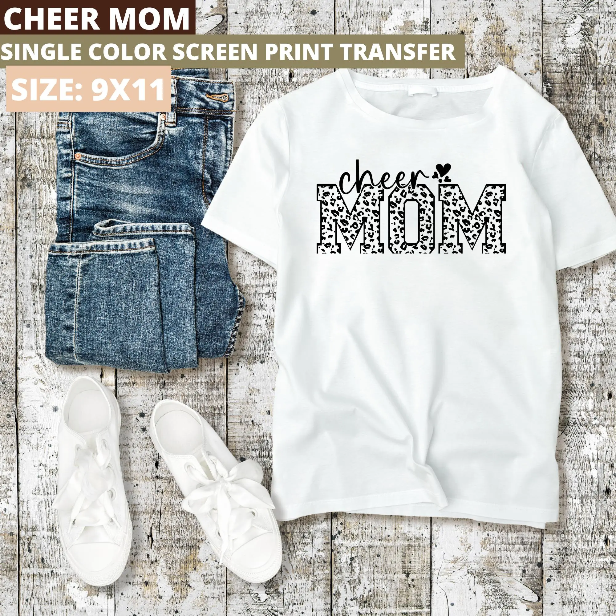 Cheer Mom Screen Print Transfer Cheer Mom Screen Print Transfer