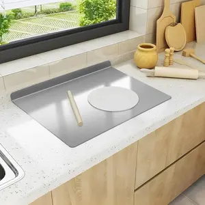 Stainless Steel Chopping Board, Non-slip Kitchen Chopping Board, Kitchen Cutting Board, Kitchen Accessories, Household Kitchen Gadgets