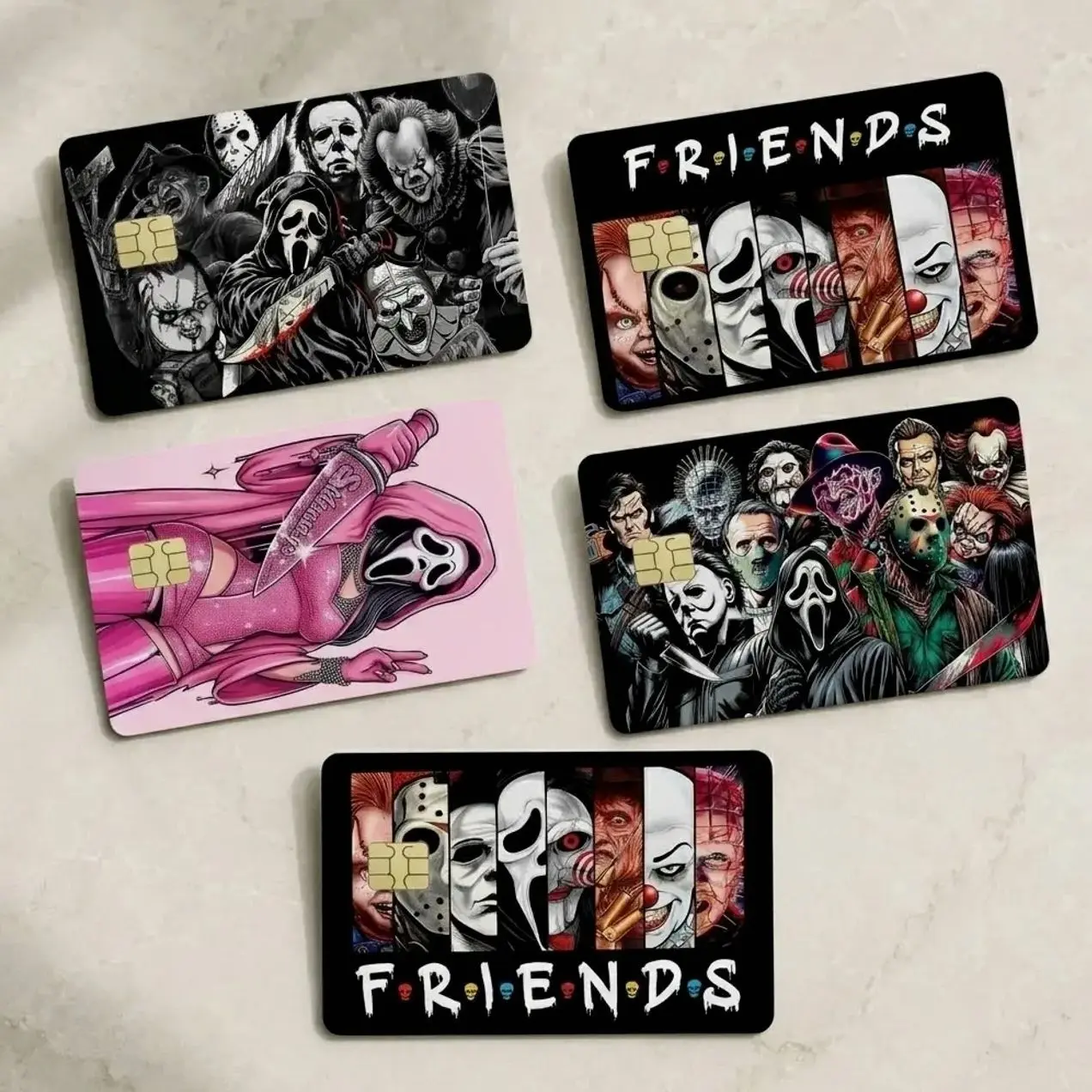 Halloween Ghost Card Skin  - Spooky Dark Debit Sticker -  Halloween Gift