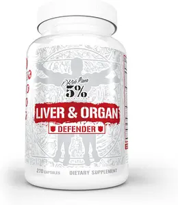 Rich Piana 5% Liver & Organ Defender - 270 Capsules Dietary Supplement for Health & Fitness Edible Vitamin Support