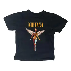 Nirvana Baby Tee – Vintage 90s Band Graphic Crop Top | Y2K Emo Punk Rock Baby Tee | Grunge Aesthetic Streetwear Fitted Tee, Punk y2k crop top, Gothic baby tee, Downtown Girl Baby Tee, Gift For Her, Outfits
