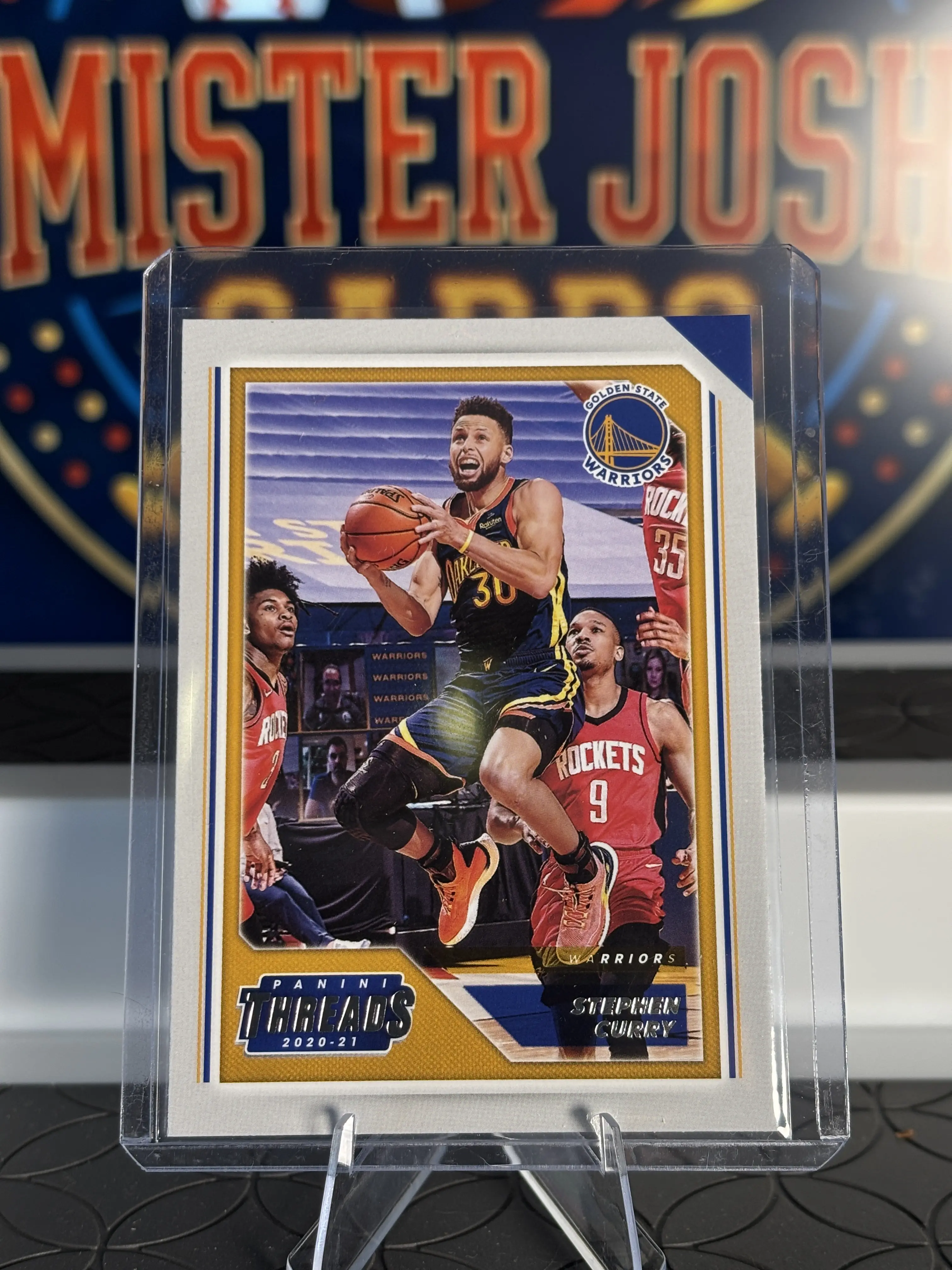 Stephen Curry Trading Card, 2020-21 Panini Chronicles Threads Basketball - Card #79, Golden State Warriors, Officially Licensed NBA Trading Card