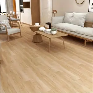 50-Pack Wood Grain PVC Self-Adhesive Floor Tiles, Waterproof and Slip-Resistant Flooring for Home Renovation, Perfect for Living Room Decoration