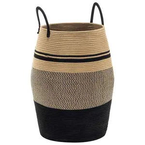 105L Woven CollapsibleLaundry Basket, Clothes Storage Basket for Blankets Organizing, Bedroom Storage Clothes Hamper