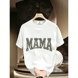 Chain Studded Edgy Mama T-Shirt |   Punk Rock Grunge Mom Shirt |   Unique Statement Graphic |   Women's Casual T-Shirt