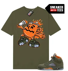 Part 2: Jordan 5 Olive Green match Sneaker Match Tees Olive, Military Green Shirt, Shirt To Match Sneaker Color Military Green