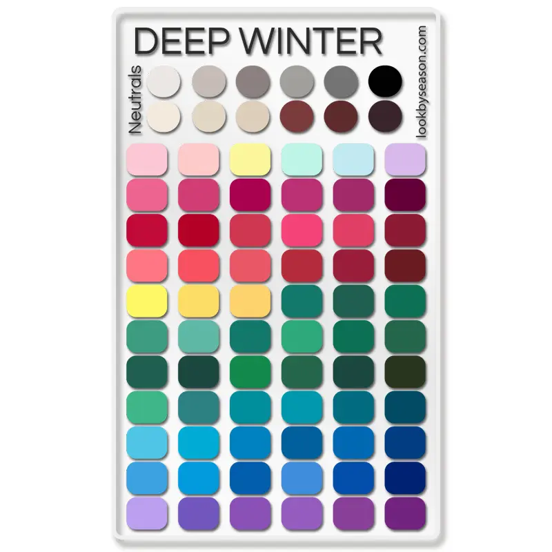 Clothing Color Swatch Card