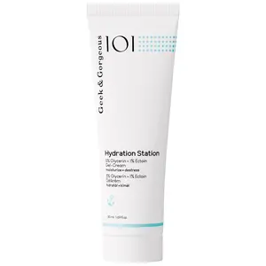 Geek & Gorgeous – Hydration Station – Lightweight Refreshing Gel Cream with Glycerin & Ectoin – For Healthy, Plump-Looking Skin – Suitable for All Skin Types – 1.69 oz