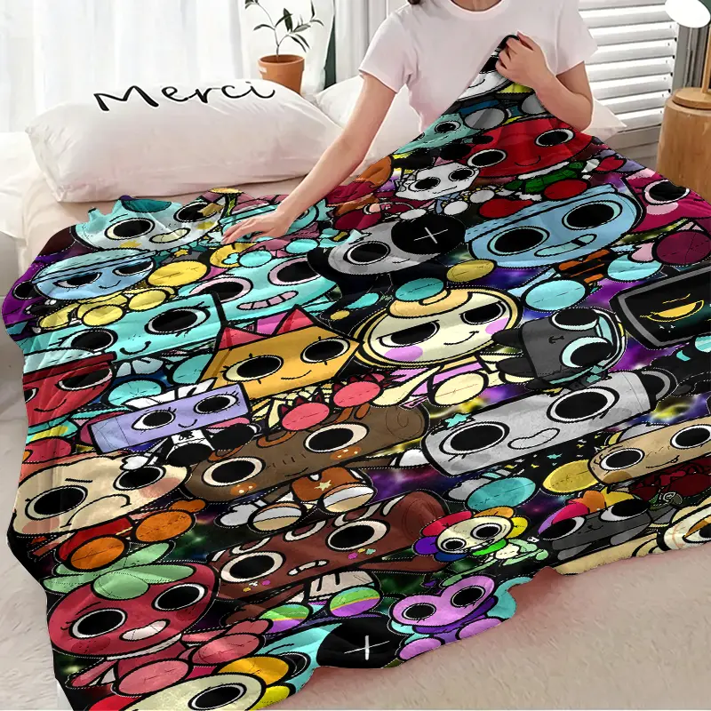 Dandy's World All Characters Throw Blanket, Soft Fleece - TikTok Shop