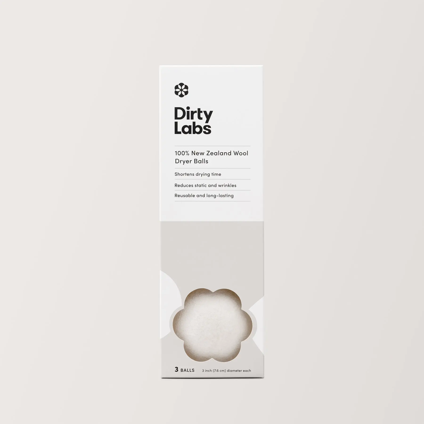 Traditional Dryer Balls made from 100% New Zealand Wool (3 Pack) - for Softening Laundry - Dryer Sheet Alternative
