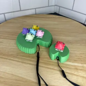 Lily Pad Fidget Base: Frog Toy Resting Spot