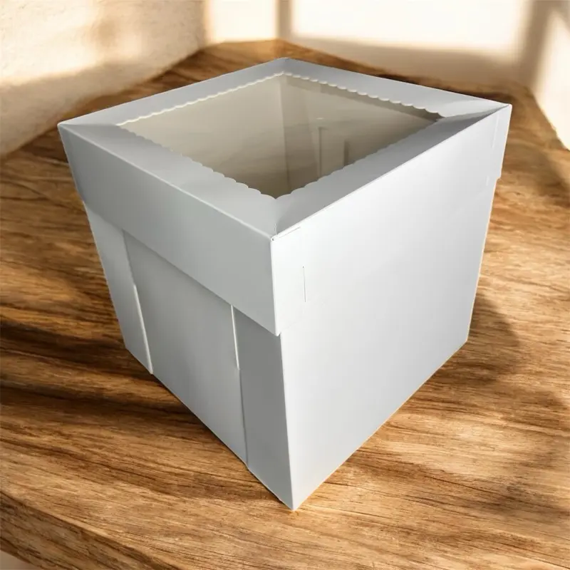 Cake Box with Window - Perfect for Display and Protection of Your Cakes 12x12x12 inches