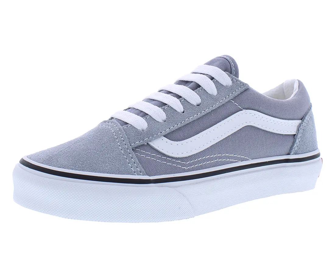 VANS Old Skool Suede Kids' Sneakers, Classic Low-Top Casual Wear Shoes for Boys (Preschool Sizes), Kids Sizes, Round Toe, Laces, Old Skool Design