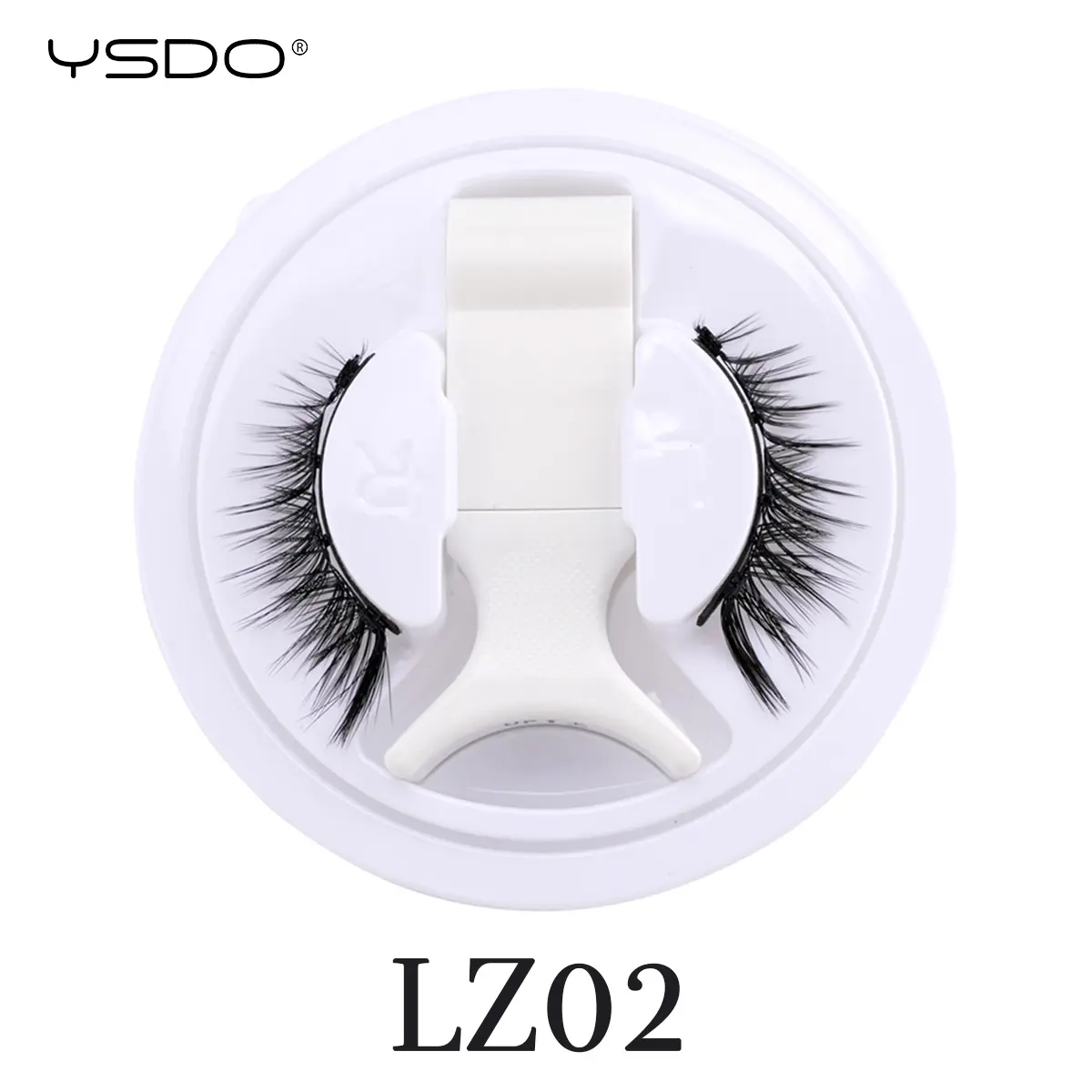 1 Pairs Magnetic Lashes Natural Reusable 3D Magnetic Eyelash No Glue Need Eyelash Extension Set with Wearing Clips Makeup Tools