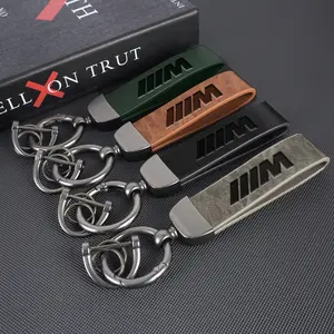Leather Car Key Keyring Keychain for Bmw 1 3 5 7 Series M Performance X1 X3 X4 X5 F10 F15 F16 F20 F30 M3 M4 E34 E46, Auto Accessories