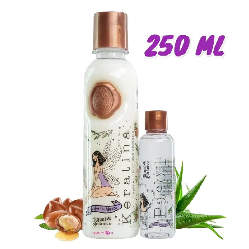 Ritual Botanico 100% Organic Keratin Treatment – 250ml / 8.4oz Infused with 12 Precious Natural Oils | Pure Botanical Blend for Luxurious Haircare