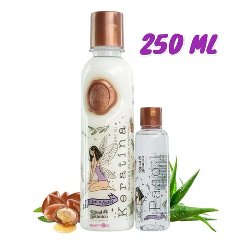 Botanico 100% Organic Formaldehyde-Free Liquid Keratin + Oils Haircare Treatment - 250ml/8.4oz, Infused with 12 Precious Botanical Oils, Curl Hydrating Leave-In for Adults' Curly Hair
